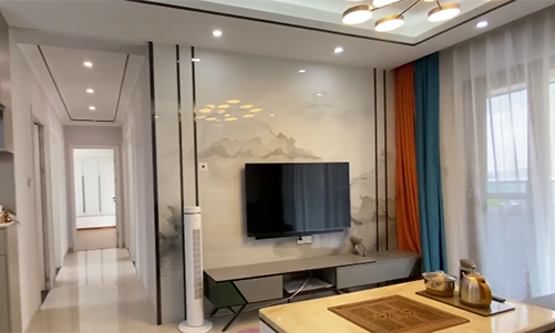 113平現(xiàn)代簡約四居室完工實拍案例